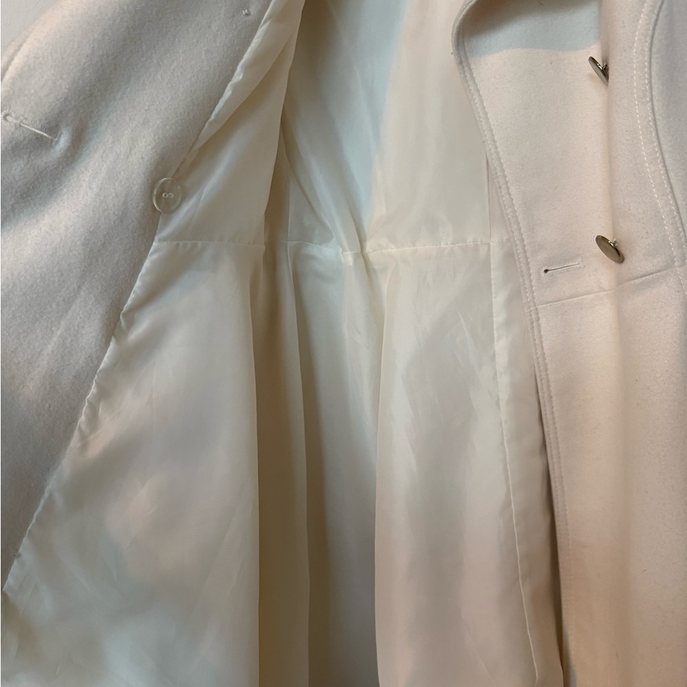 Apt. 9 Cream Double-Breasted Coat - Picture 9 of 14